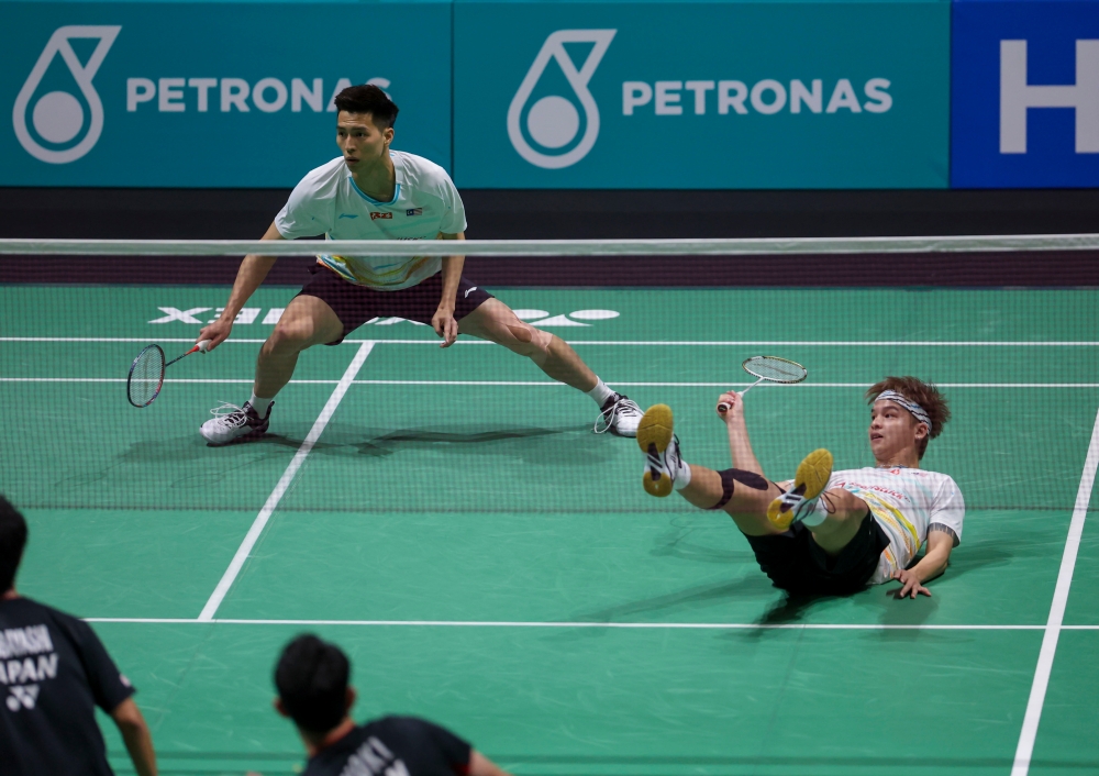World number 12 Ong Yew Sin-Teo Ee Yi were no match for the Japanese pair, champions of the 2022 edition, who emerged victorious in just 34 minutes. — Bernama pic  