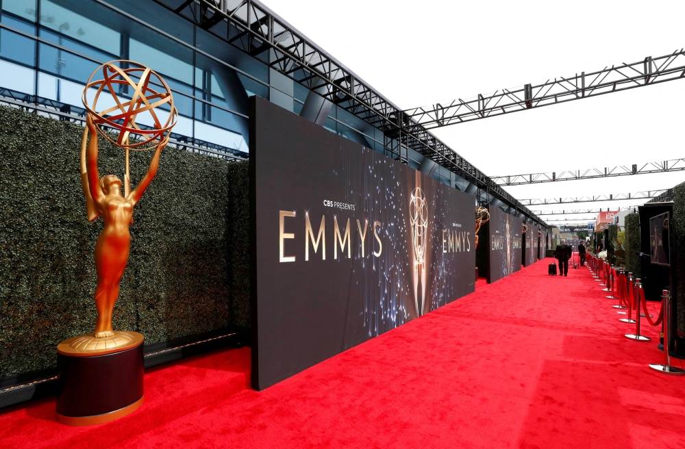 File photo of a general view showing the red carpet ahead of the 73rd Primetime Emmy Awards in Los Angeles, US, September 19, 2021. — Reuters pic