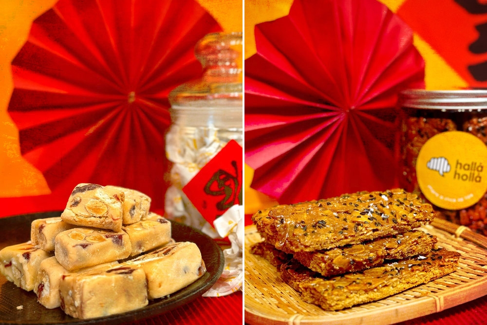 Cranberry Nougat (left) and Almond Crisps (right). — Picture courtesy of Halla Holla Bakery