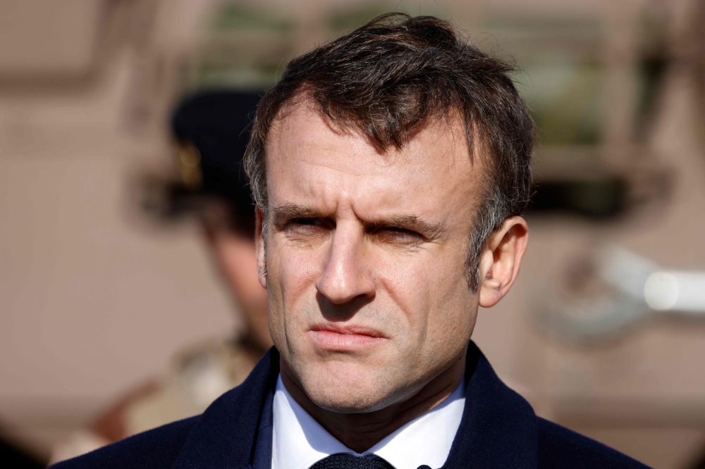 French President Emmanuel Macron regularly answers questions from reporters while abroad but has made a habit of almost never holding a full-scale press conference at home. — AFP pic