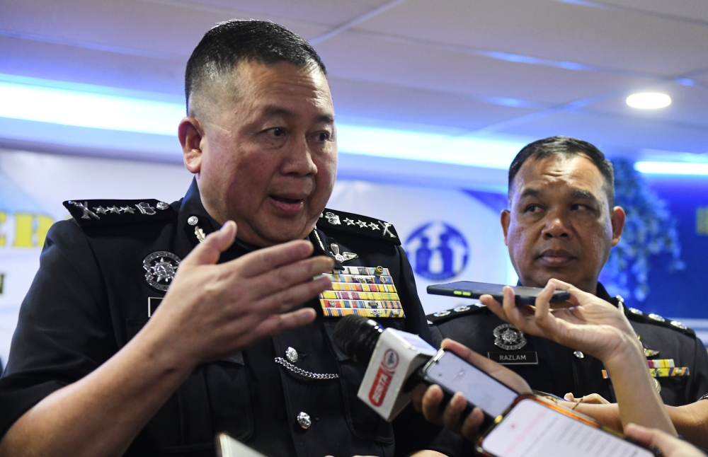 Penang police chief Datuk Khaw Kok Chin said that based on her initial statement, the 40-year-old woman had alleged that she was shoved by her 37-year-old friend, who is a senior police officer from out of state. — Bernama pic 
