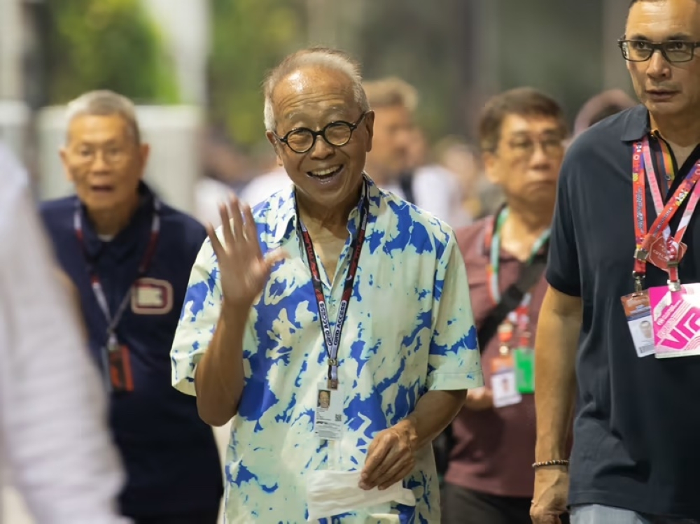 Businessman Ong Beng Seng seen at the Singapore Grand Prix on Sept 16, 2023. — TODAY pic