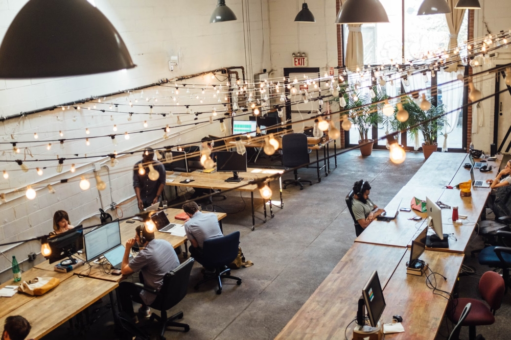 Many thrive in coworking spaces as the prime benefit is flexibility. — Unsplash/Shridhar Gupta pic 