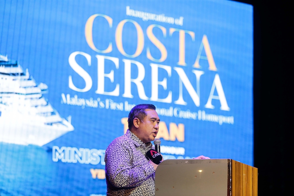 Transport Minister Anthony Loke said the Costa Serena cruise is tapping into the enormous potential of the halal market to establish Malaysia as a beacon for culturally sensitive cruise tourism. — Picture by Sayuti Zainudin 