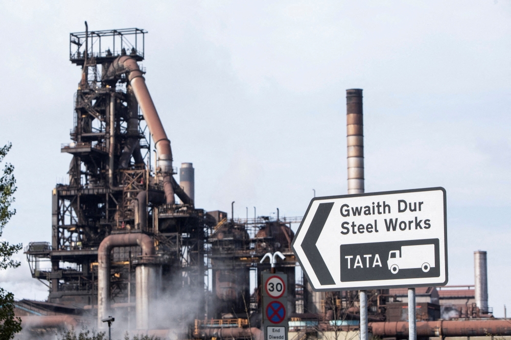 General view of the Tata Steel facility in Port Talbot September 15, 2023. — Reuters pic  