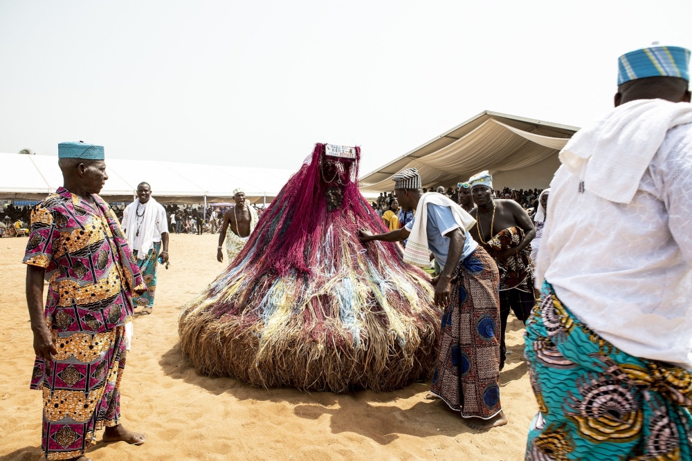 The voodoo festival in Ouidah, Benin, on January 10, 2023. — AFP pic 
