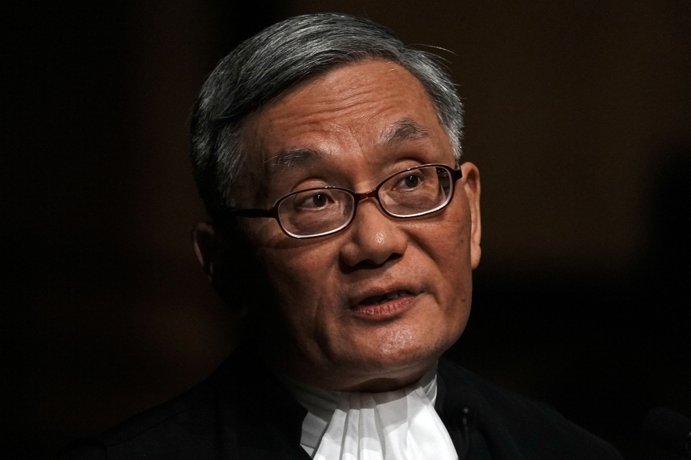 Chief Justice Andrew Cheung, who heads the Court of Final Appeal in the global financial hub, said the courts would respect fundamental rights and not simply 'blindly convict' in national security cases as he formally opened the legal year. — Reuters pic