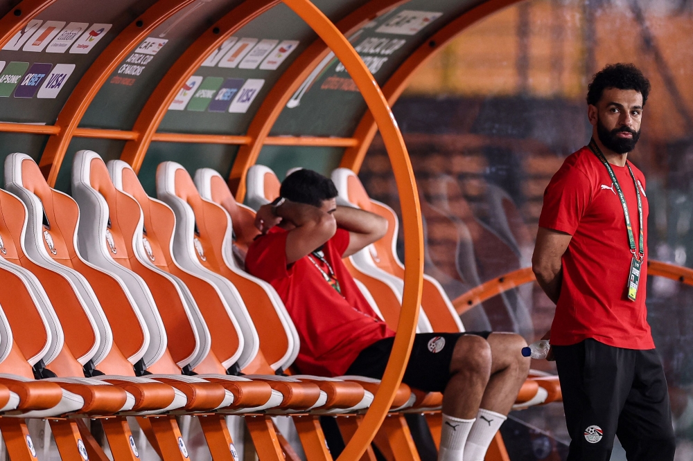 Egypt’s forward Mohamed Salah looks on ahead of the Africa Cup of Nations (CAN) 2024 group B football match between Cape Verde and Egypt at the Felix Houphouet-Boigny Stadium in Abidjan on January 22, 2024. — AFP pic 