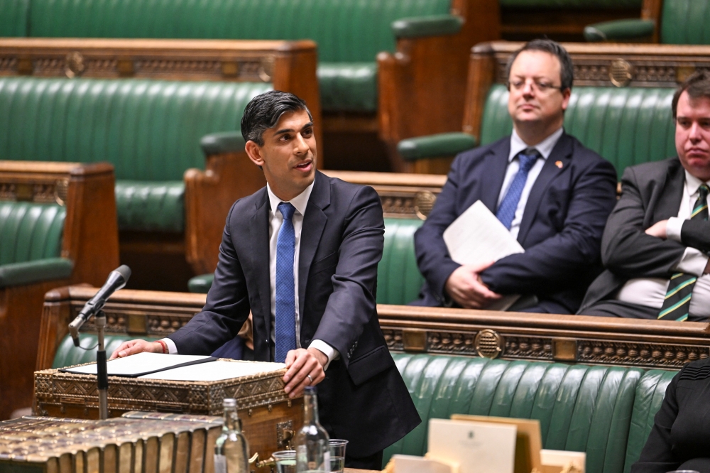 Senior British Conservative lawmaker Simon Clarke yesterday called for a change of prime minister, saying Rishi Sunak was leading the governing party into an election later this year “where we will be massacred”. — Reuters pic/UK Parliament/Maria Unger/Handout