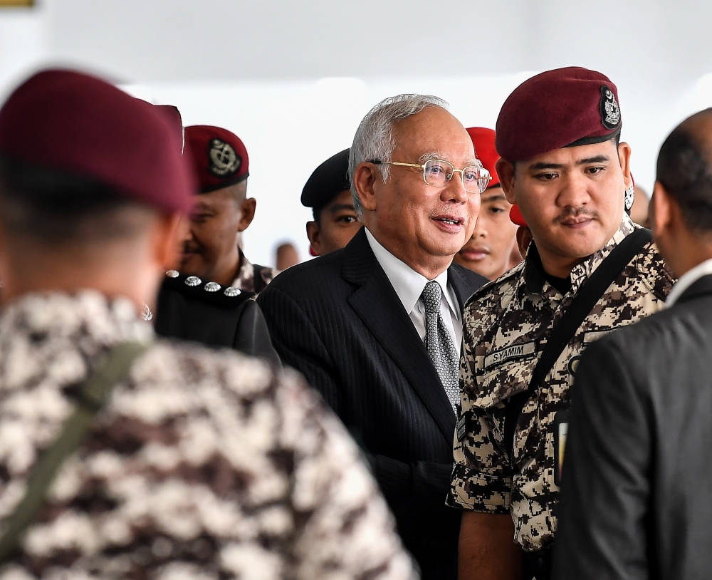 Datuk Seri Najib at the Kuala Lumpur High Court, January 24, 2024. — Bernama pic 