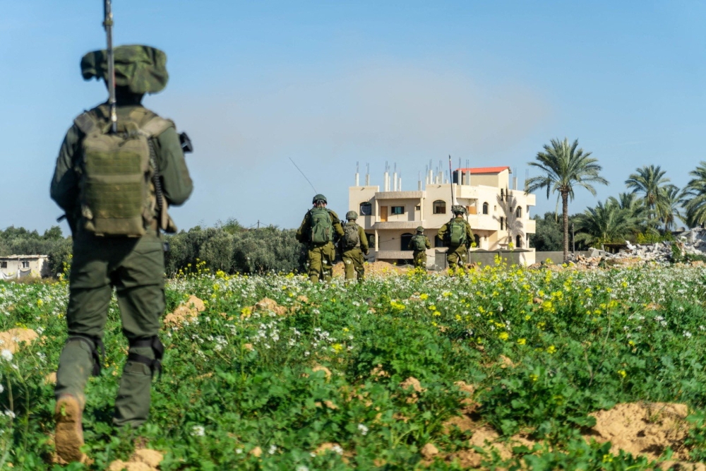 Israeli soldiers operate in the Gaza Strip amid the ongoing conflict between Israel and the Palestinian Islamist group Hamas, in this handout picture released on January 24, 2024. — Israel Defence Forces handout via Reuters