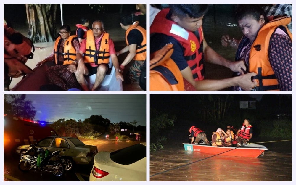 Tebrau Fire and Rescue Station operations commander Senior Fire Officer 1 KUP Khairul Azhar Abd Aziz said they received a report of the incident at 10.13pm before eight firemen rushed to the scene. — Picture from X/Bernama Radio 