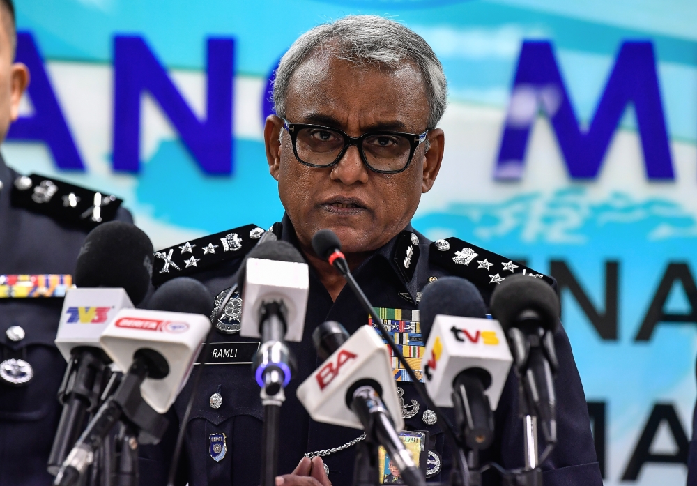 Bukit Aman Commercial Crime Investigation Department (JSJK) director Datuk Seri Ramli Mohamed Yoosuf at a special press conference regarding the commercial crime situation at Menara KPJ, Kuala Lumpur, January 26, 2024. — Bernama pic 