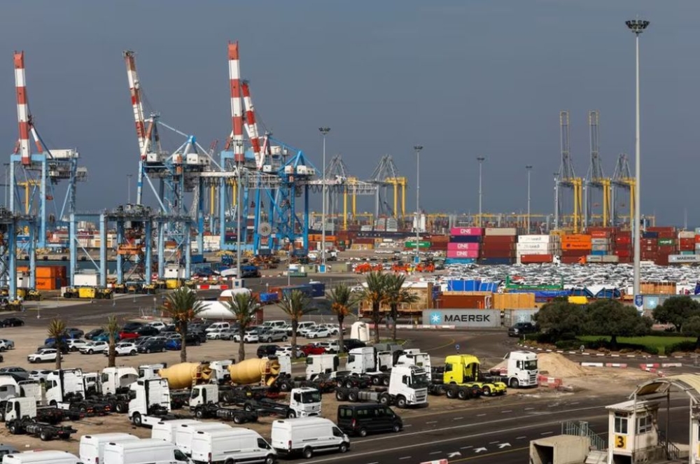General view of Ashdod port, Israel October 23, 2023. — Reuters pic