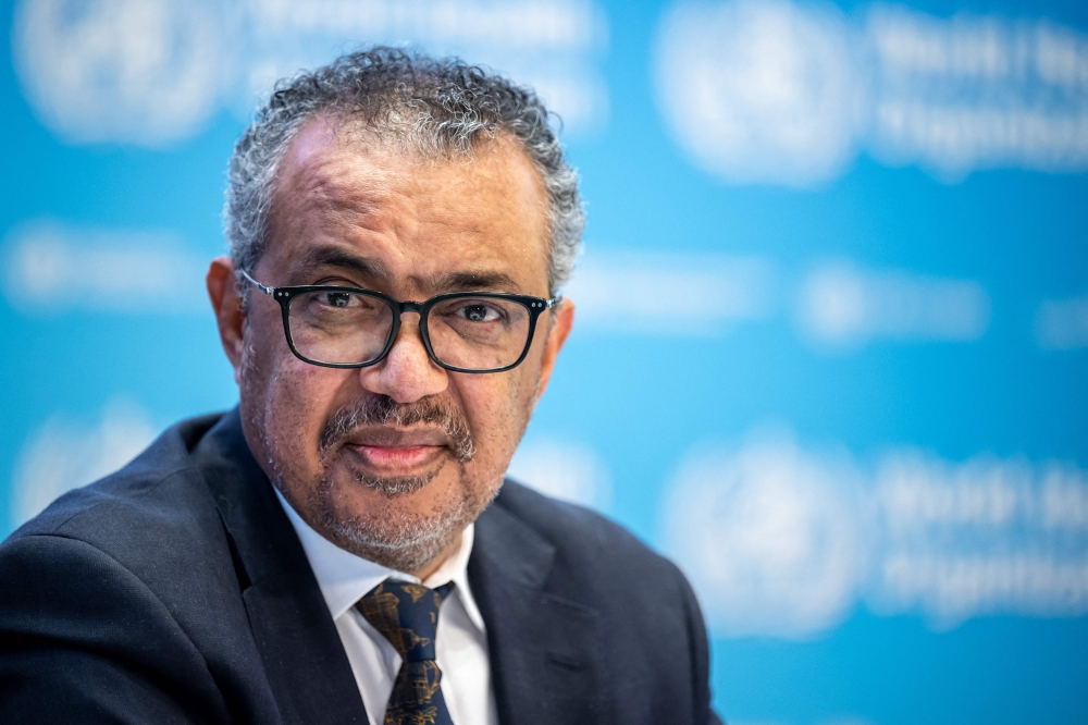 WHO chief Tedros Adhanom Ghebreyesus also said that such accusations could endanger the UN health agency’s staff on the ground. — AFP pic