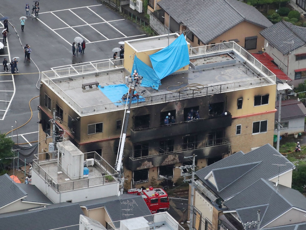 A Japanese man sentenced to death for an arson attack on an anime studio that killed 36 people in 2019 said he accepted the court’s verdict, a local media report said. — AFP pic/Jiji Press