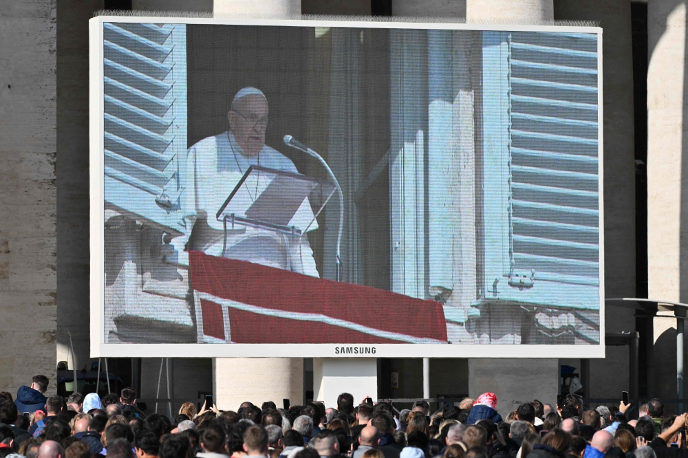 Pope Francis expressed support for Istanbul's Santa Maria Draperis Church in the wake of an attack there today. — AFP pic