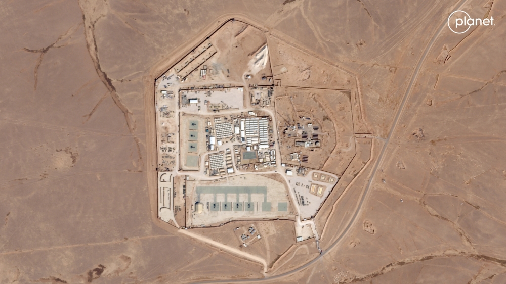 Satellite view of the US military outpost known as Tower 22, in Rukban, Rwaished District, Jordan October 12, 2023 in this handout image. — Planet Labs PBC/Handout via Reuters pic