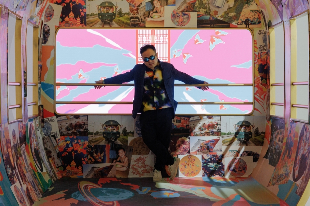 Renowned Chinese artist Jacky Tsai has collaborated with Shanghai Tang for a dragon-inspired collection. — Picture courtesy of Shanghai Tang