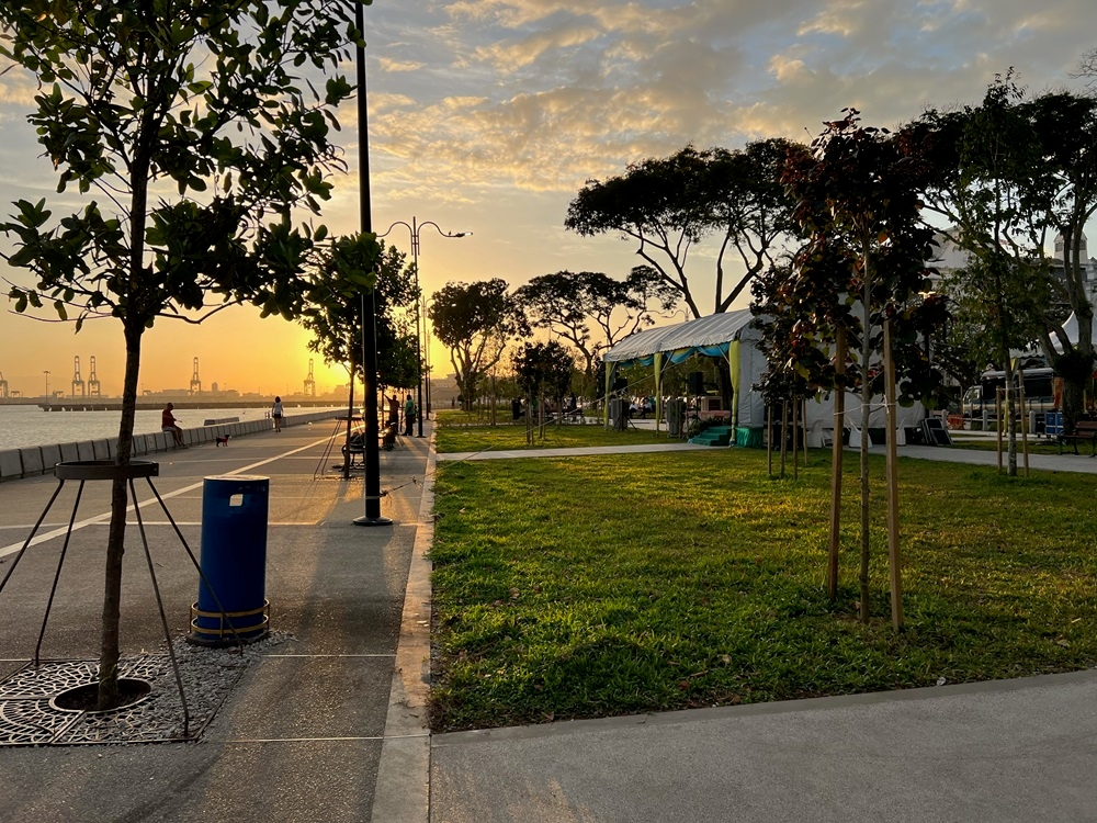 The RM1.5 million Linear Garden (right) was completed in December last year. 