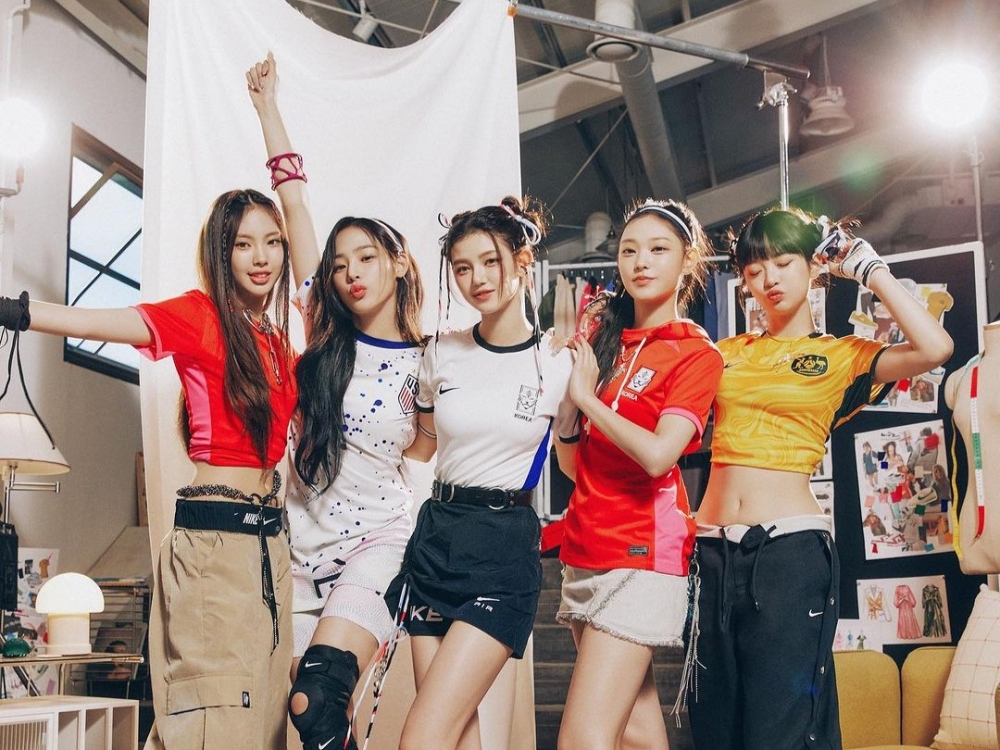 Popular Kpop girl group NewJeans will perform in Singapore on February 3. — Picture via Instagram/nikeseoul