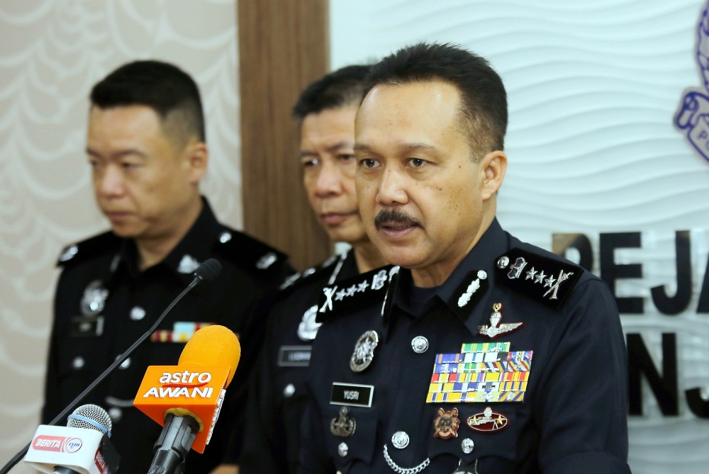 Perak police chief Datuk Seri Mohd Yusri Hassan Basri said that it was understood that the couple was currently in a neighbouring country. — Bernama pic