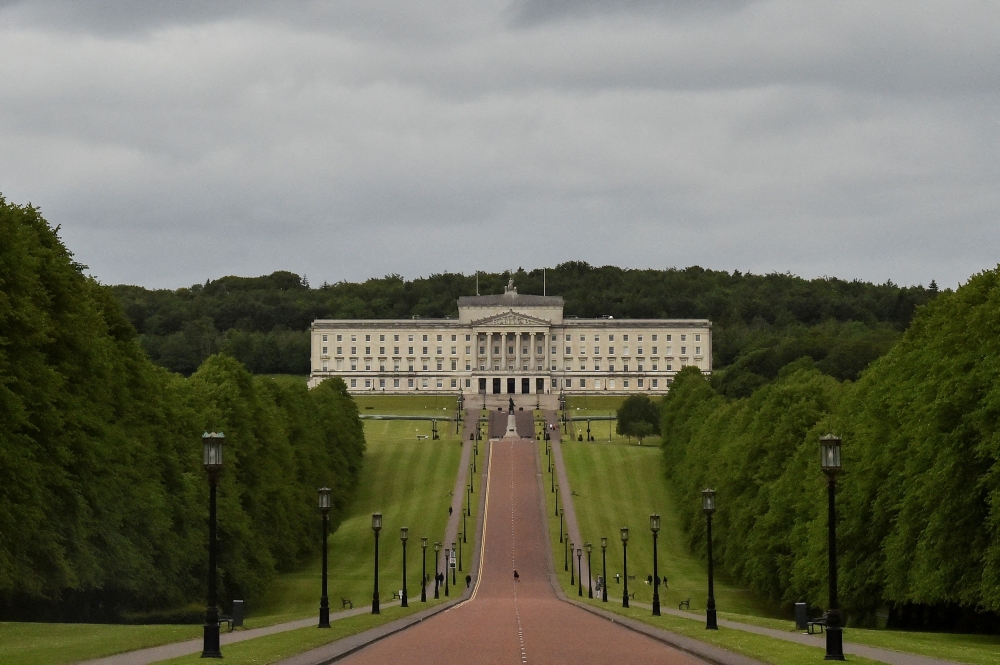 A general view of the Stormont Parliament Buildings in Belfast, Northern Ireland, June 13, 2022. — Reuters pic