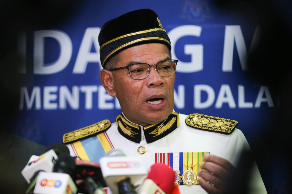 Home Minister Datuk Seri Saifuddin Nasution Ismail said that while the government was watching the case closely, it could not pre-empt the US court. — Picture by Miera Zulyana