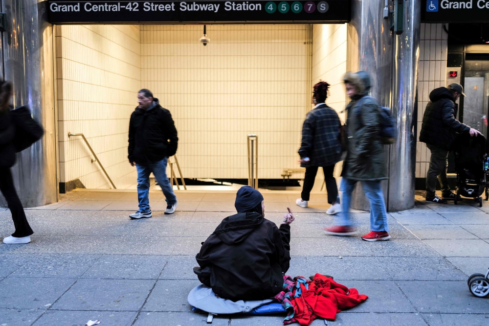 More than 1,200 people used emergency accommodation during a two-week cold snap in January, when mayor Sadiq Khan activated the Severe Weather Emergency Protocol, around 30 per cent more than during the same period last year. — AFP pic