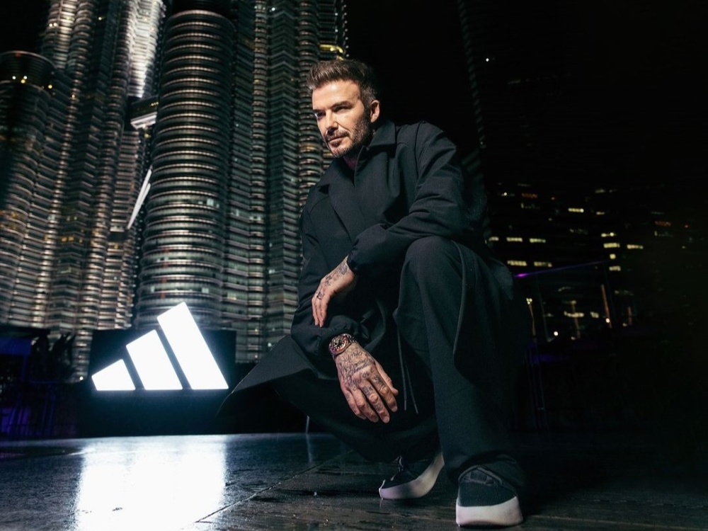 Football icon David Beckham shared an Instagram post of him in front of the iconic Petronas Twin Towers. — Picture via Instagram/davidbeckham