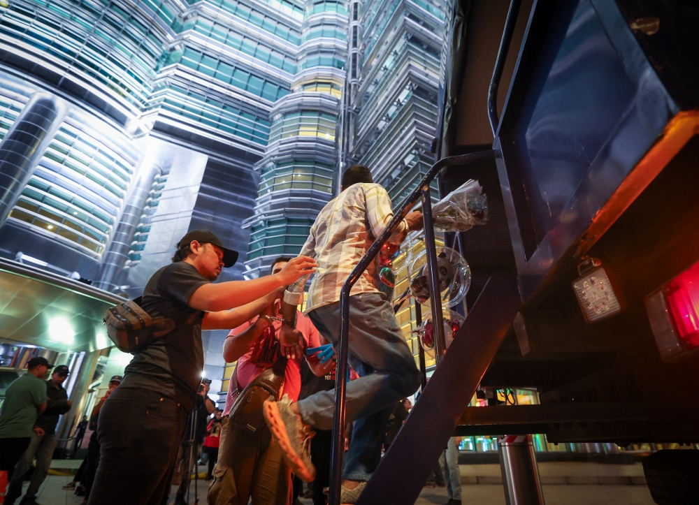 File picture of the Kuala Lumpur Immigration Department raiding three hotspots for undocumented migrants around the capital on January 7, 2024. — Bernama pic