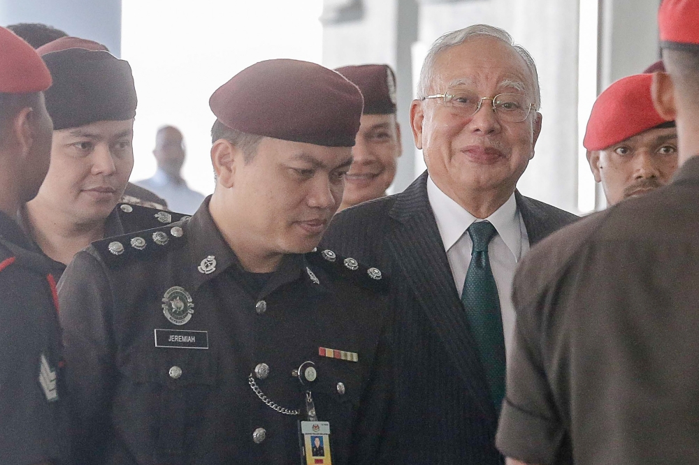 Yesterday, the Federal Territories Pardons Board announced that Najib’s prison sentence for the misappropriation of RM42 million from a former 1MDB unit will be reduced by half while his fine will be cut from RM210 million to RM50 million. — File picture by Sayuti Zainudin