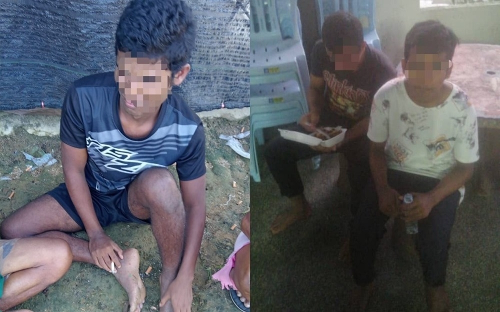 The residents of Kampung Batu Melintang here provided food and drinks to two detainees who escaped from the Bidor Temporary Immigration Depot on humanitarian grounds before they were detained by the police. — Picture courtesy of Immigration Department