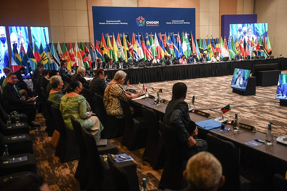 File photo of the general view showing delegates attending a Commonwealth Ministers meeting on small states, at the Kigali Conference Center in Rwanda on 22 June 2022. — AFP pic