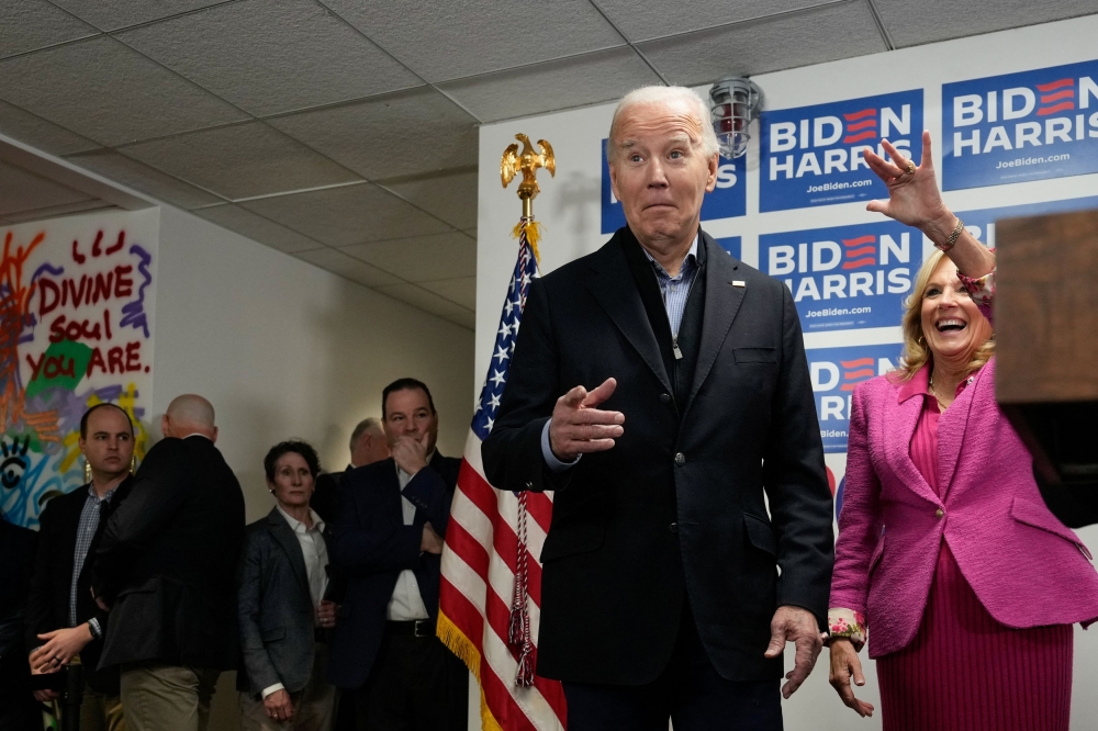 President Joe Biden yesterday won the South Carolina Democratic primary — the first officially sanctioned race of the party’s nominating season — with early returns showing him dominating two other candidates, according to Edison Research projections. — Reuters pic