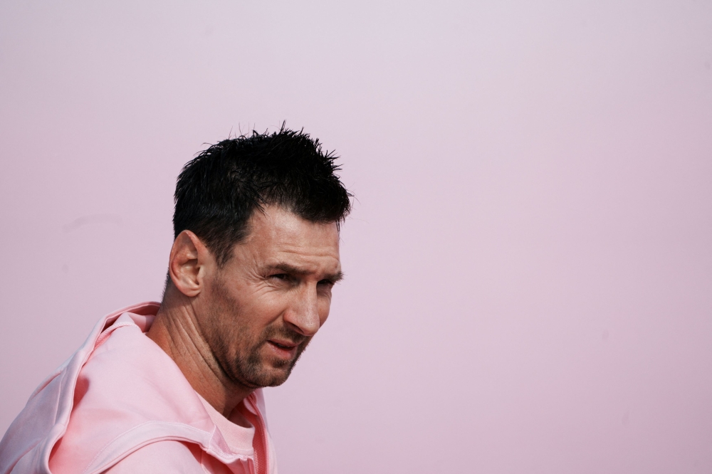 Inter Miami's Lionel Messi was on the bench along with former Barcelona striker Luis Suarez, but neither were brought on. — Reuters pic