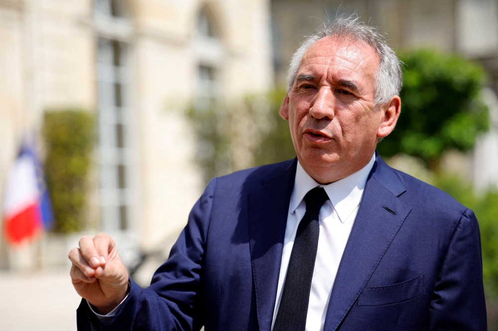 Francois Bayrou, who helped Macron sweep to power in 2017 by abandoning his own bid for the top office, resigned as justice minister early in Macron’s presidency. — Reuters file pic