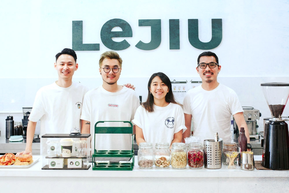 The LeJiu team (left to right): Edison Lim, Zenn Yo, Shum Jia Jia and Max Chua.