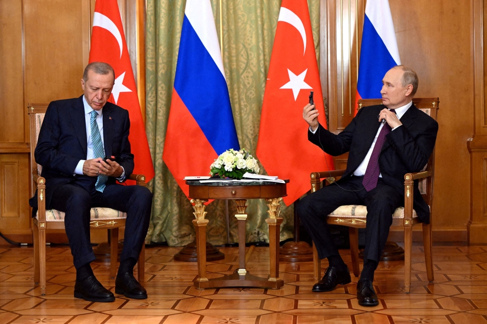 A Turkish official told Reuters last week that Putin would visit Turkiye on February 12. — Pool via Reuters pic