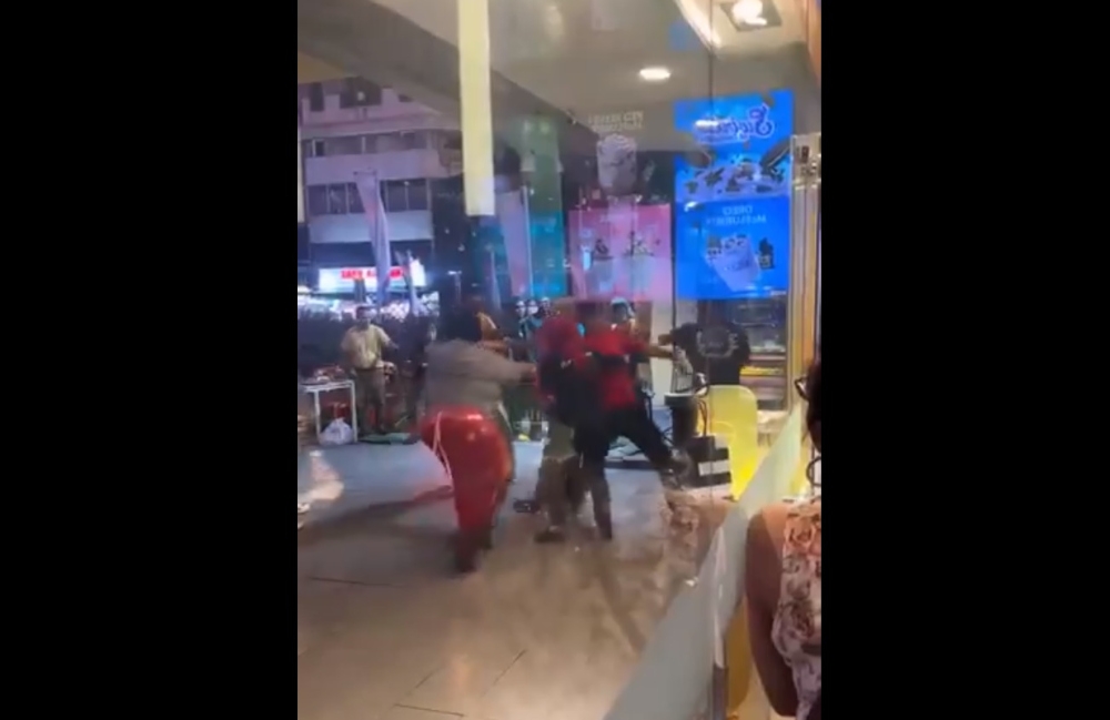 Dang Wangi district police chief ACP Noor Dellhan Yahaya said the police detained four local men and one foreign man after receiving a report regarding a video clip on the fight posted via Malaysia Most Viral X account. — Screengrab from X/Malaysia Most Viral 