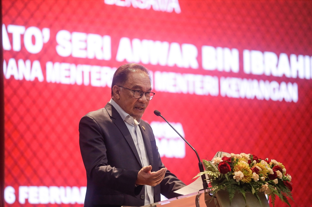 Prime Minister Datuk Seri Anwar Ibrahim has called on all parties to support efforts in ensuring justice for all humanity. — Picture by Sayuti Zainudin 