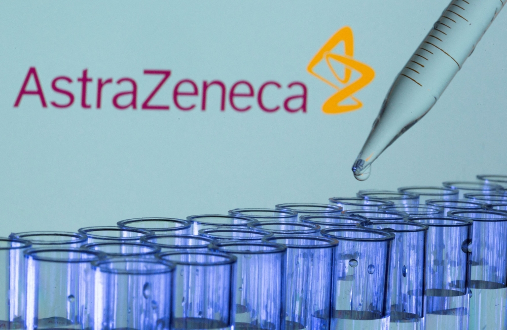 AstraZeneca said today net profit almost doubled to US$6 billion (RM28.6 billion) last year, with a strong cancer division helping offset a huge decline in sales of Covid treatments. — Reuters pic  