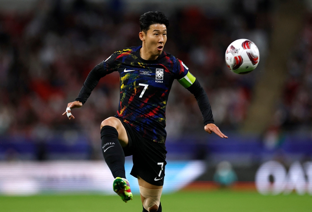 South Korea’s Son Heung-Min in action during the semi-final match against Jordan at Ahmed bin Ali Stadium, Al Rayyan, Qatar, February 6, 2024. — Reuters pic 