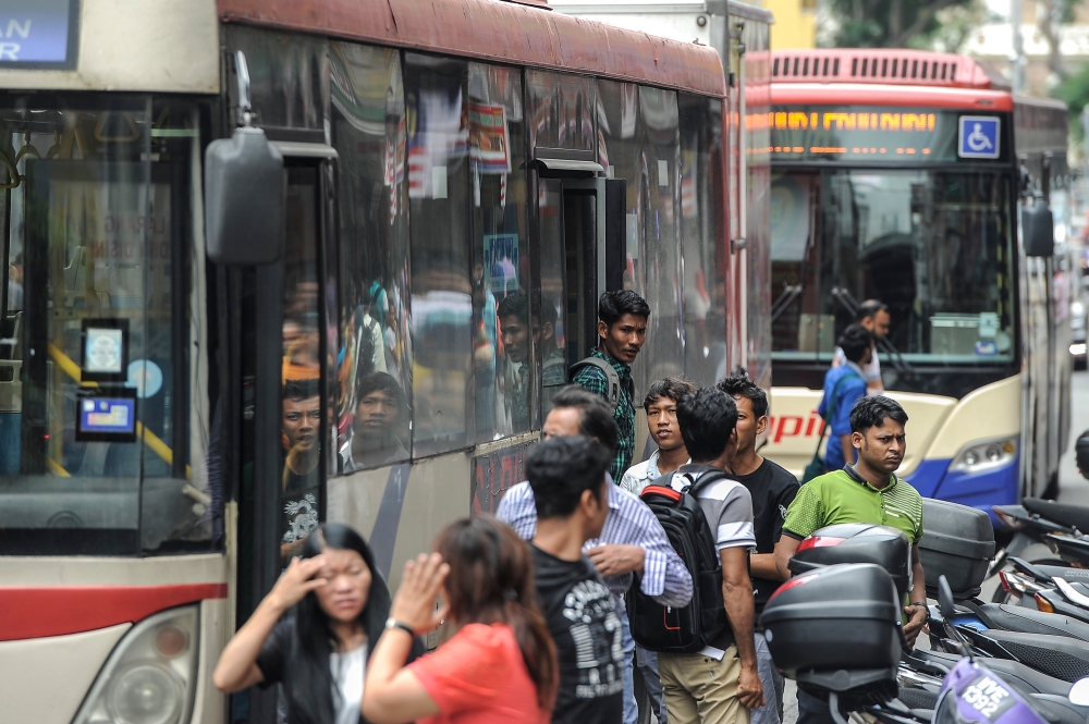 In a note today, the research house said the return of non-citizen workers is expected to boost overall employment and reduce the jobless rate. — Picture by Shafwan Zaidon