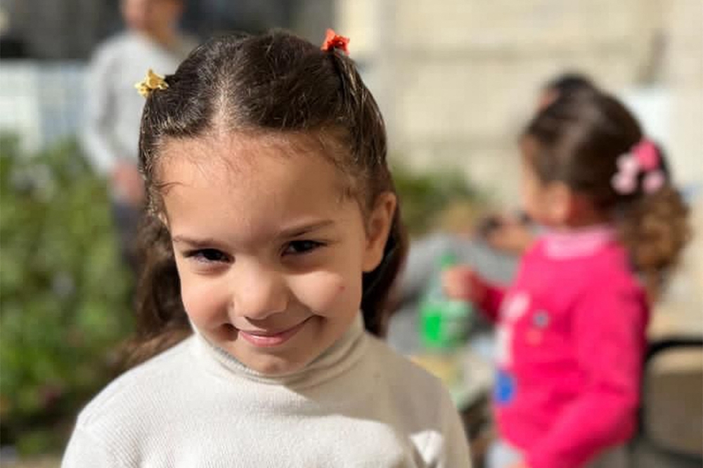 This undated handout photograph obtained courtesy of the family shows six-year-old Palestinian girl Hind Rajab posing for a picture. — AFP pic