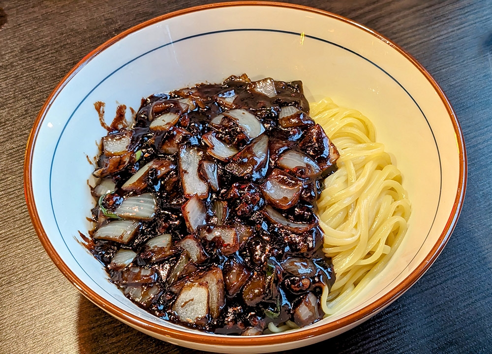 'Jjajangmyeon' at Zuilong. — Pictures by Ethan Lau