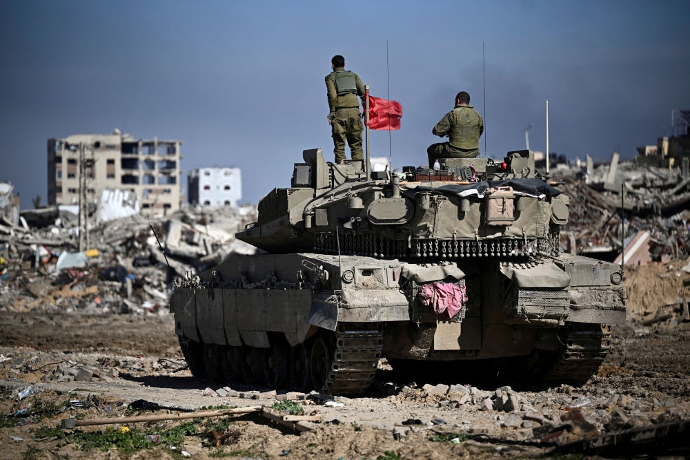Israeli soldiers operating in the Gaza Strip. — Reuters pic