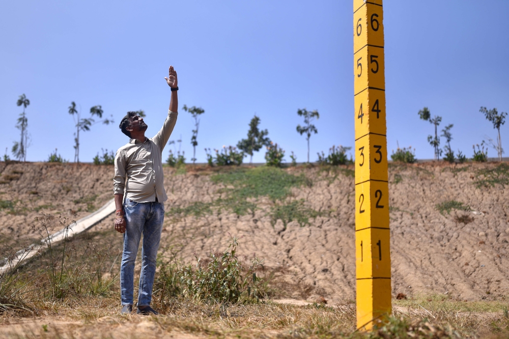 This photograph taken on January 29, 2024 shows mechanical engineer Anand Malligavad, known as 