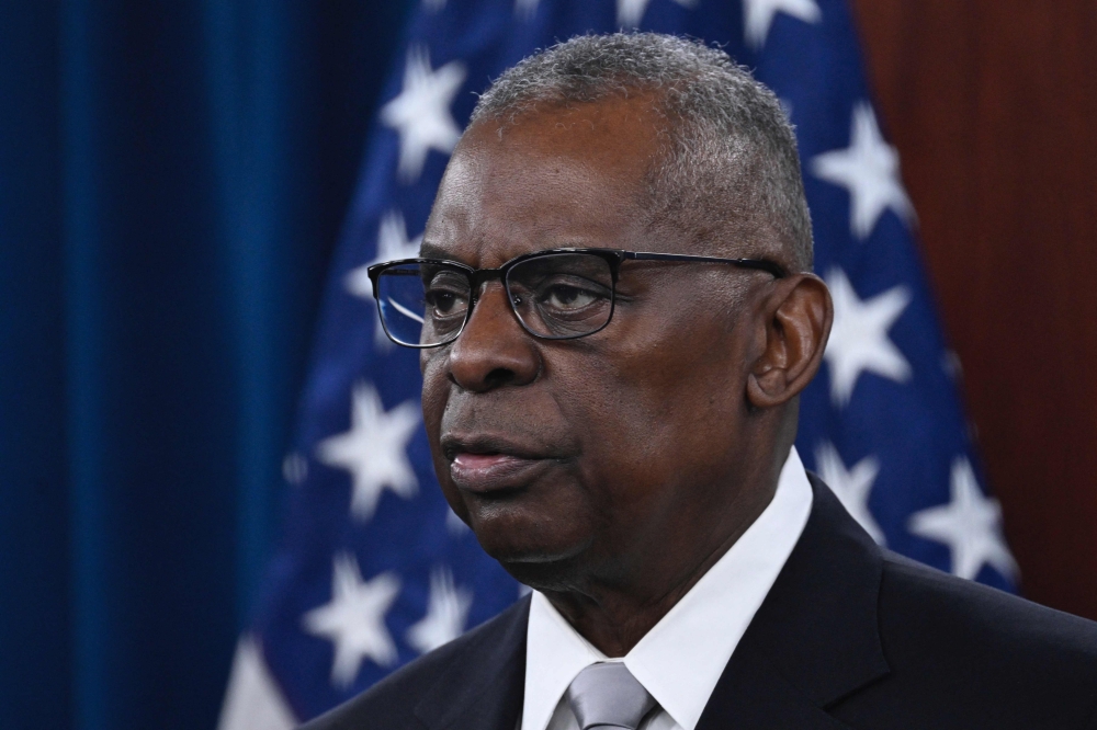 US Secretary of Defence Lloyd Austin has been admitted to the critical care unit as he undergoes treatment for a bladder issue, the Pentagon said late yesterday, in a statement citing his doctors. — AFP pic