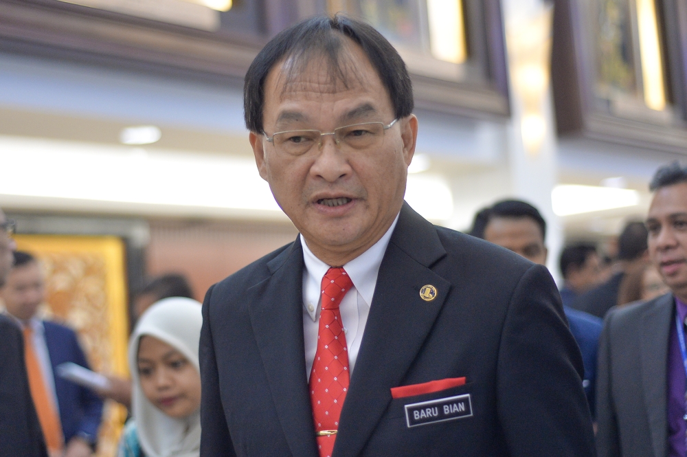 PSB secretary-general Baru Bian, when contacted by Malay Mail today, refused to respond to speculation that a resolution to dissolve the party will be tabled at the emergency delegates conference on February 17. — Picture by Mukhriz Hazim